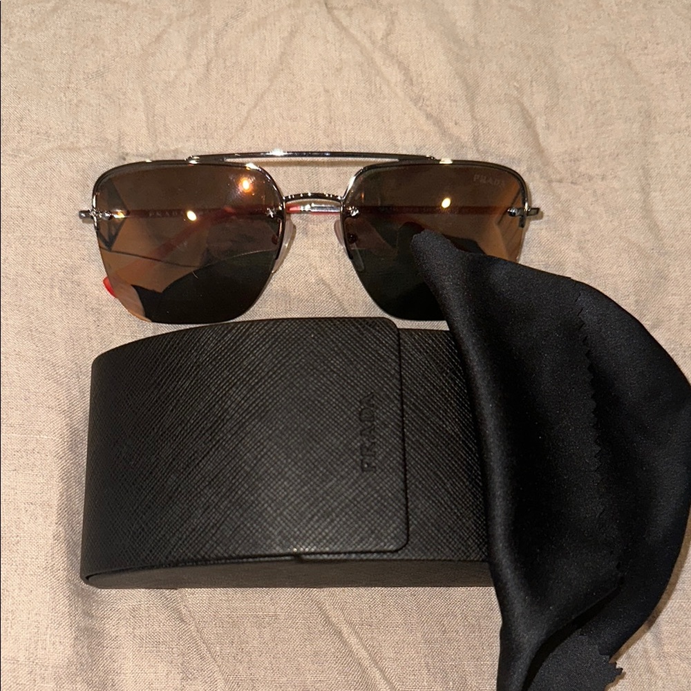 Prada Aviator Sunglasses with Case